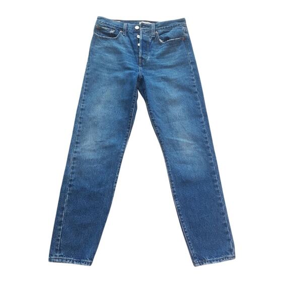 Levi’s Premium Wedgie Straight Jeans Women’s Size 27 Button Fly - Picture 1 of 7
